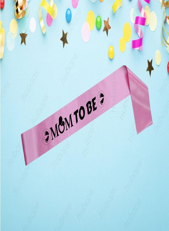 Hubops وشاح HUBOPS للأم والأب المنتظرين لجلسة تصوير حفل استقبال المولود/مجموعة زينة الحفلات (أزرق ووردي) - Image 5